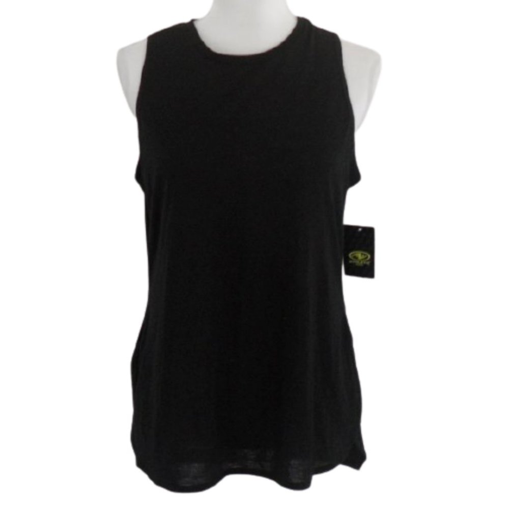 Athletic Works Medium Black Workout Top - Picture 2 of 7